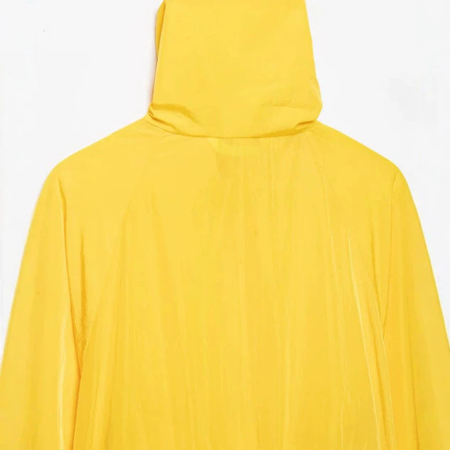 Damen Leichte Oversize‑Utilityjacke mit Tunnelzug‑Taillierung, Stehkragen und Ballonärmeln Drune