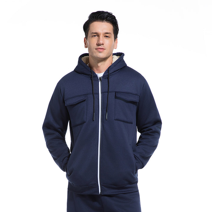 Herren Bequeme Kapuzenjacke Drune