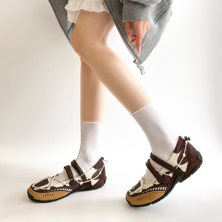 Damen Freizeitschuhe mit elastischem Riemchen-Design für optimalen Halt Drune