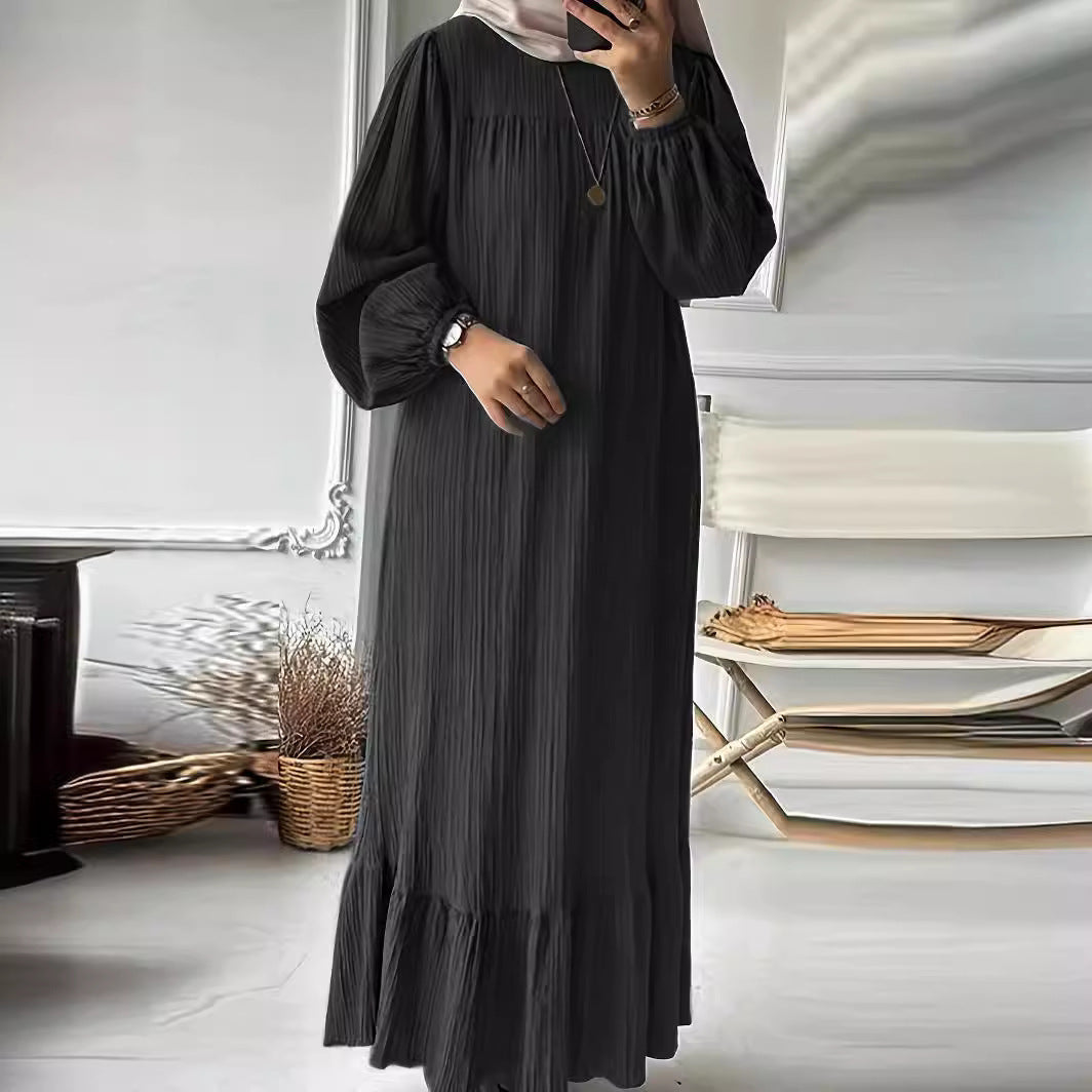 Damen Maxikleid aus leichtem Baumwollmischgewebe Drune