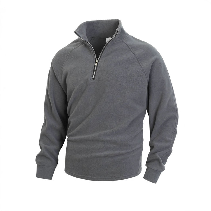 Herren Fleece Pullover mit halbem Reißverschluss Drune
