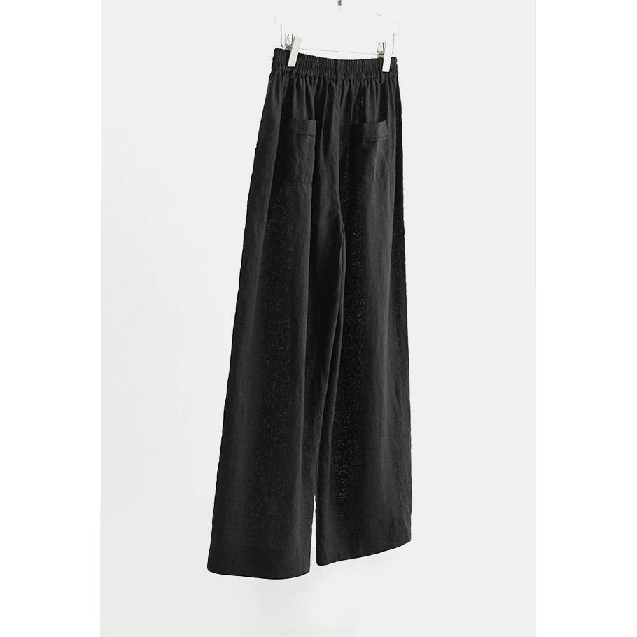 Damen Weit geschnittene Leinenhose Drune