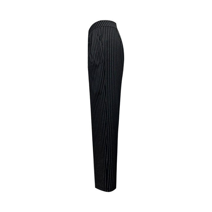 Damen elegante gestreifte Hochbundhose Drune
