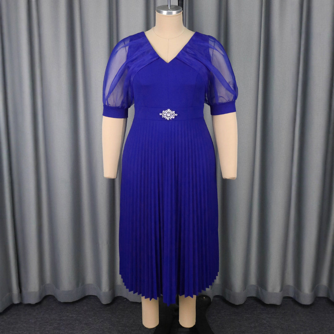 Damen Luftiges Midikleid mit raffinierten Chiffonärmeln Drune