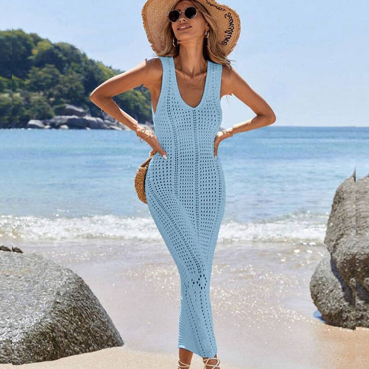 Damen modisches Häkel-Strandkleid Drune