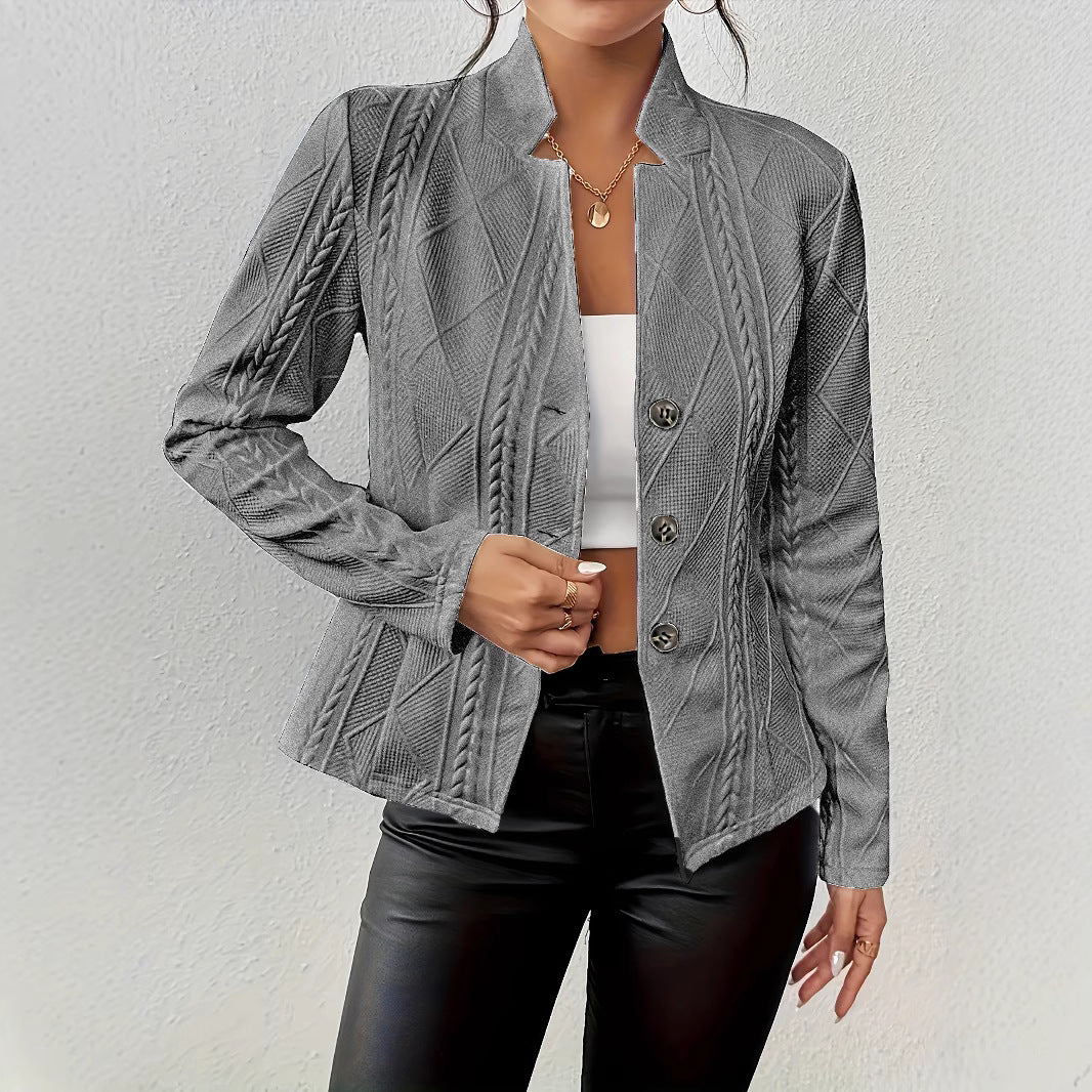 Damen Modischer Blazer mit strukturiertem Design Drune