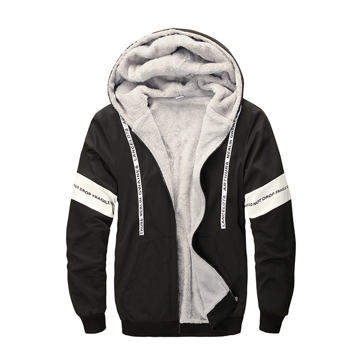 Herren Bequemer Fleece-Kapuzenpullover Drune