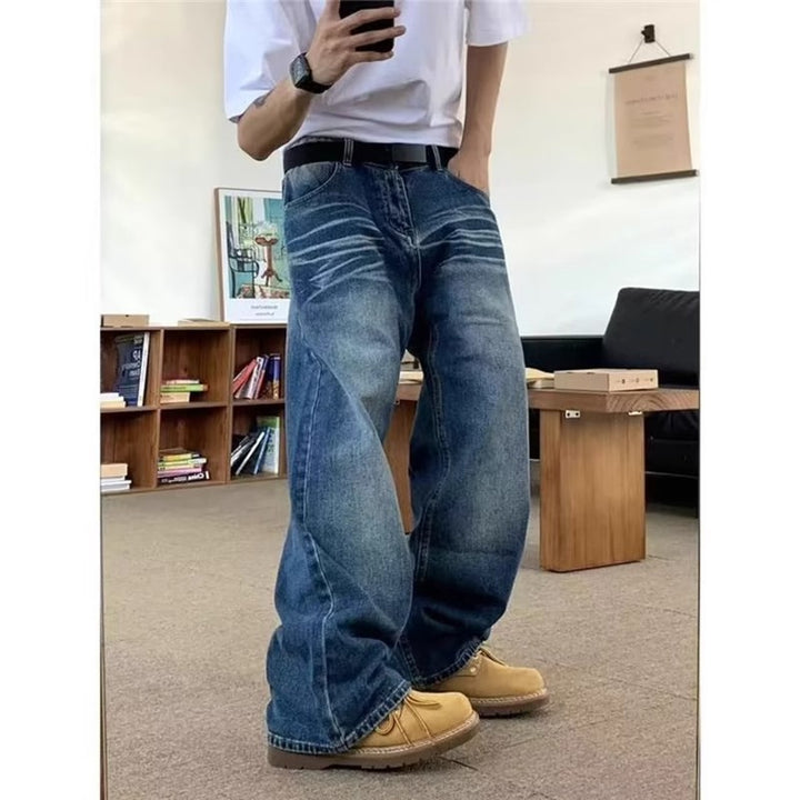 Herren weite Jeans mit lässigem Schnitt Drune