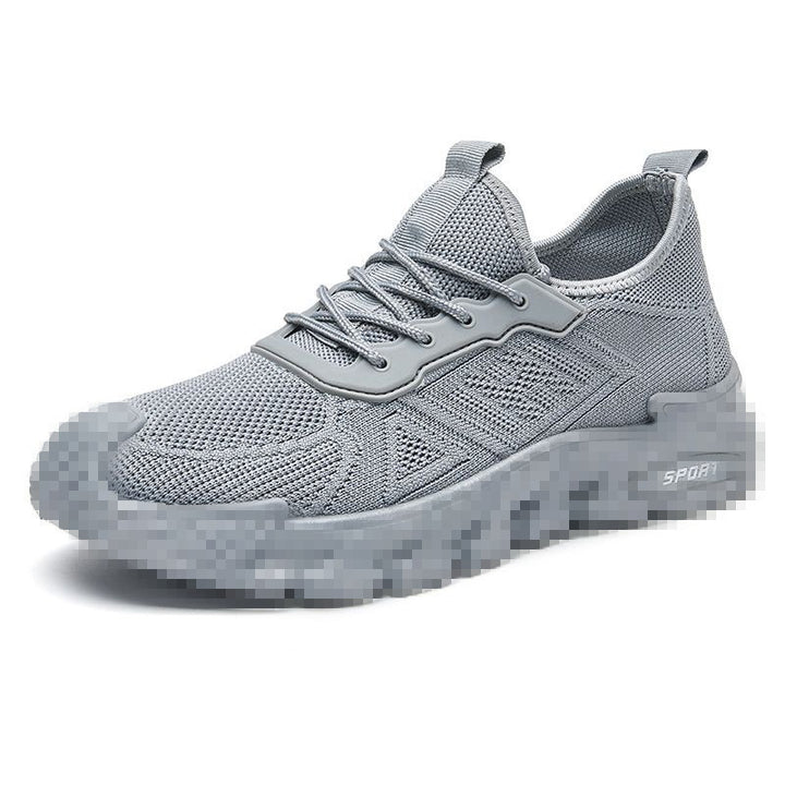 Herren Leichter Strick-Running-Style Sneaker mit gepolsterter Plateau-Sportsohle Drune