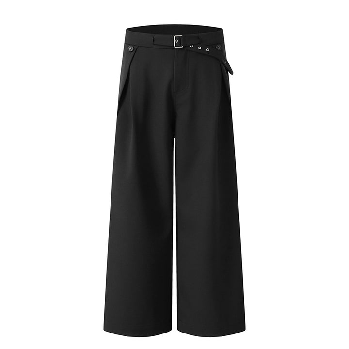 Damen Weitgeschnittene Hochtaillierte Stoffhose Drune