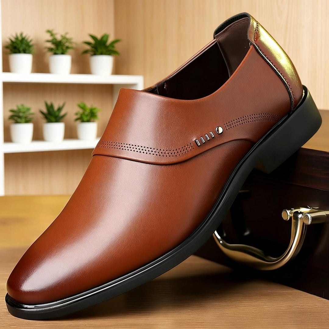 Herren Elegante und Bequeme Lederslipper Drune