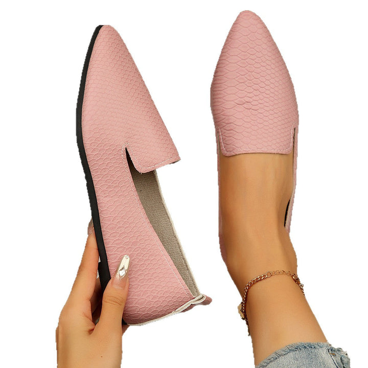 Damen elegante und bequeme Ballerinas mit spitzem Design Drune