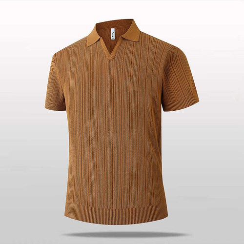 Herren Kurze Strickoberteile mit V-Ausschnitt Drune