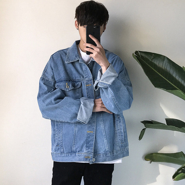 Herren Lässige Denimjacke Drune