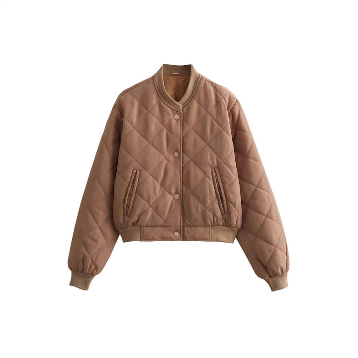 Damen Gemusterte Steppjacke