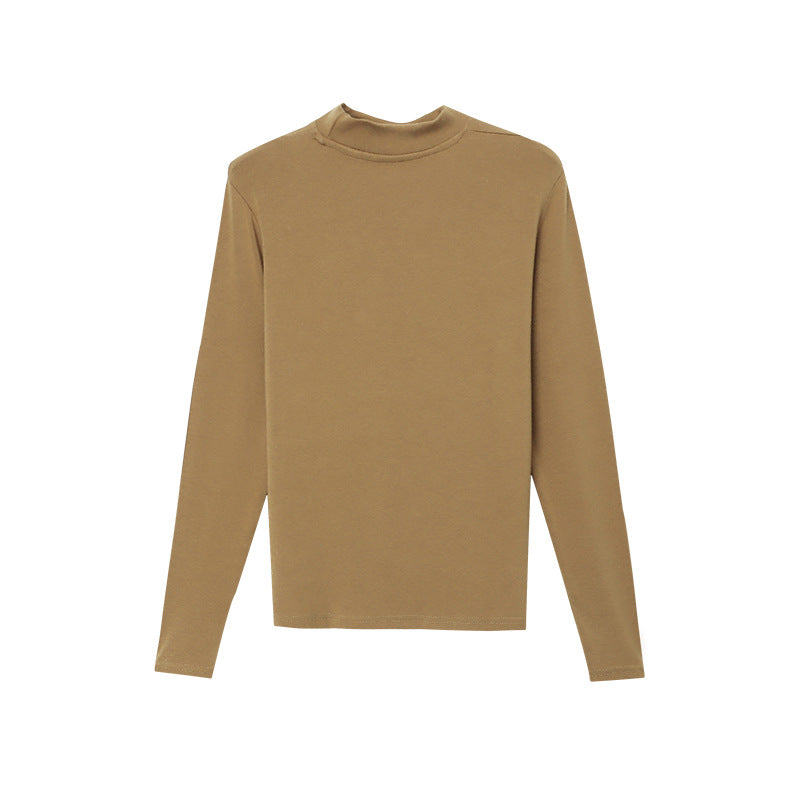 Damen Langarmshirt mit hohem Kragen Drune
