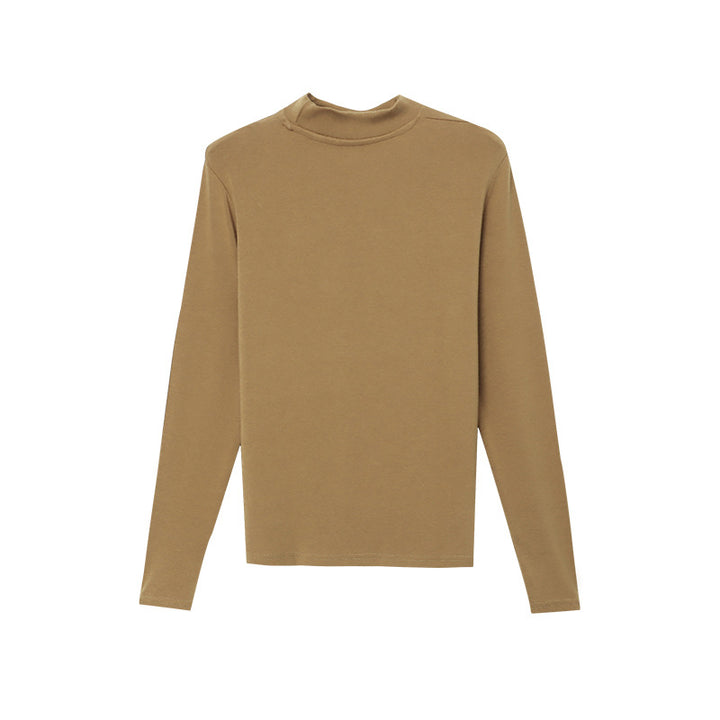 Damen Langarmshirt mit hohem Kragen Drune