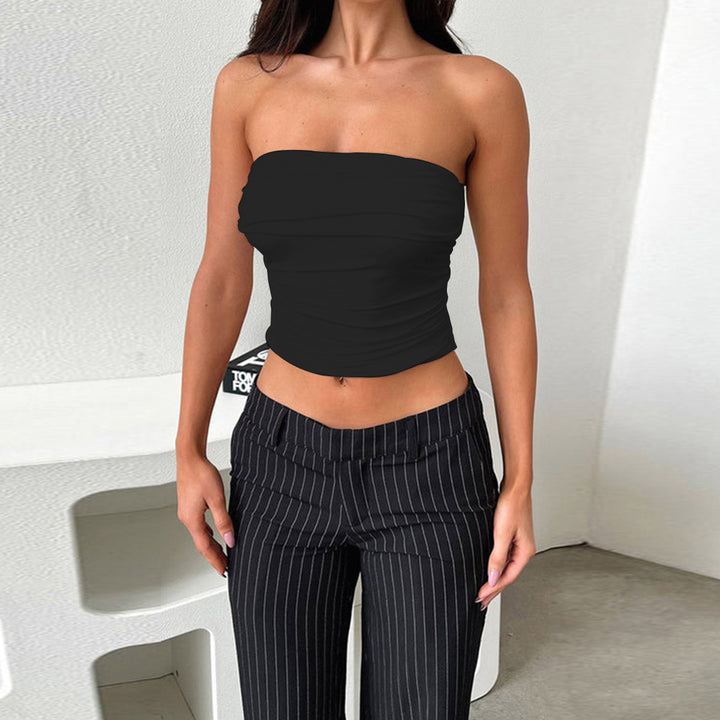 Damen Bustier-Top mit Raffungen Drune