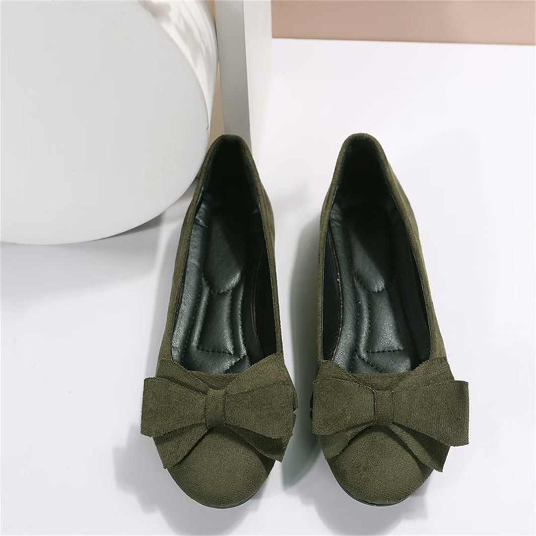 Damen elegante Schleifen-Detail Ballerinas Drune