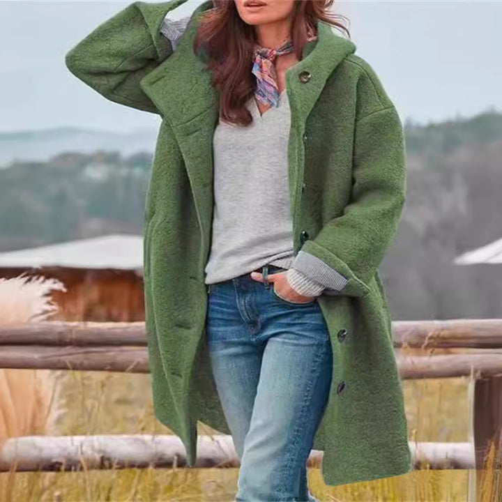 Damen Oversize-mantel mit praktischen Taschen Drune