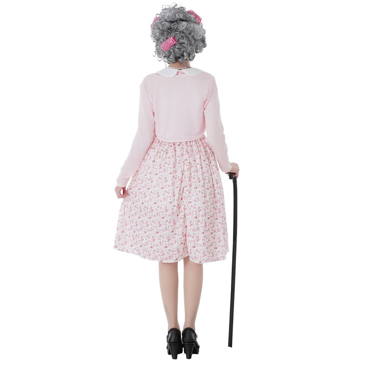 Damen Vintage-blumenmuster Kleid mit schwingendem Rock und eleganten Details Drune