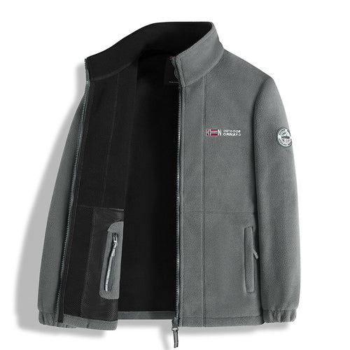 Herren Fleecejacke mit hohem Kragen Drune