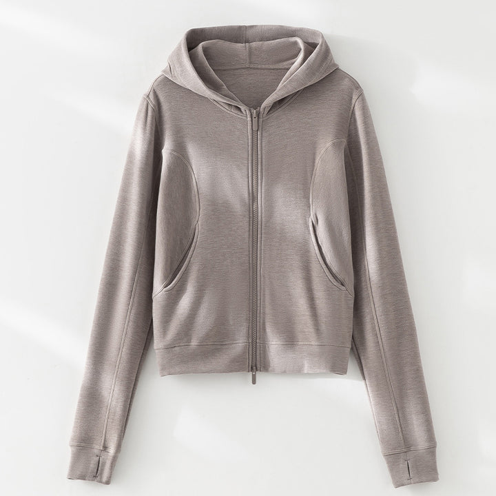 Damen Weite Komforthose mit hohem elastischem Bund und seitlichen Eingrifftaschen Drune