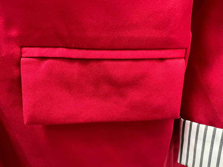 Damen Casual-Blazer mit gekrempelten Ärmeln und gestreiftem Futter Drune