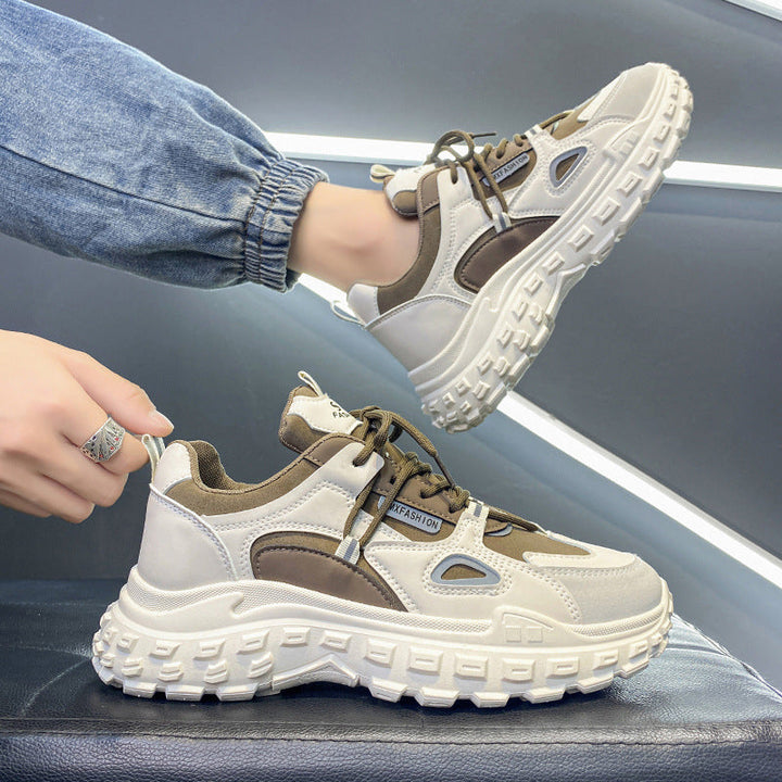 Damen modische Chunky Sneakers mit griffiger Sohle Drune