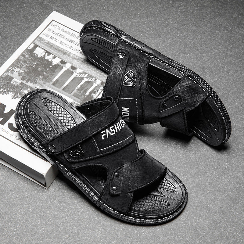 Damen Sportliche Badesandalen mit ergonomischem Klettverschluss und rutschfester Sohle Drune