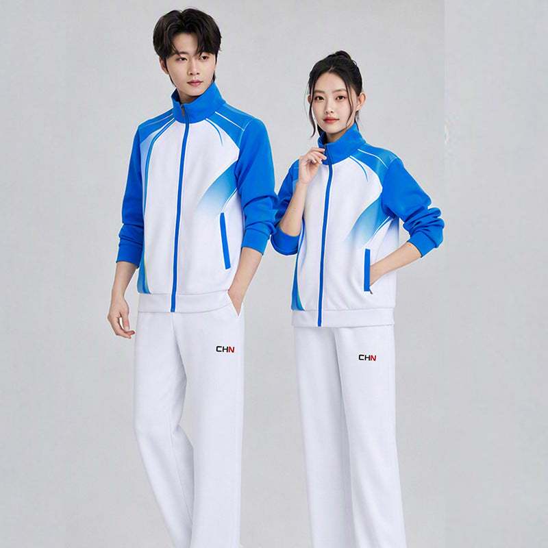Unisex Badminton-Trainingsset mit Funktionspolo und sportlicher Jogginghose Drune