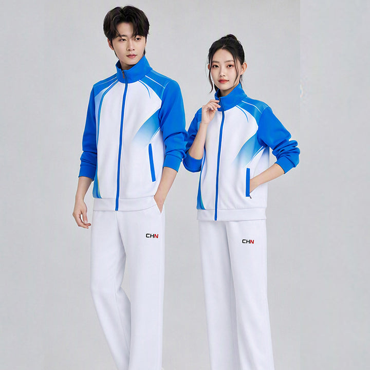 Unisex Badminton-Trainingsset mit Funktionspolo und sportlicher Jogginghose Drune