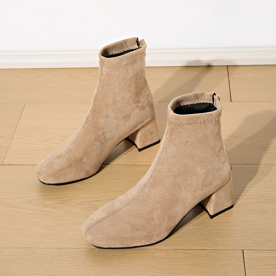 Damen Modische Stiefeletten Drune