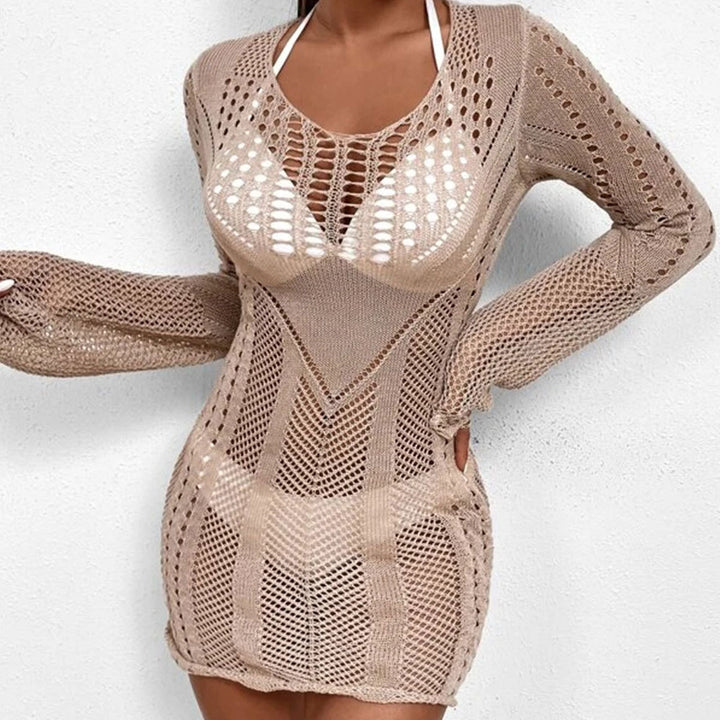 Damen elegantes gehäkeltes Strandkleid Drune