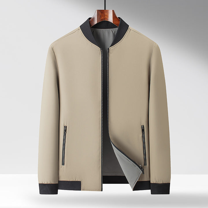 Herren Sportliche Übergangsjacke mit hohem Kragen und funktionellen Taschen Drune