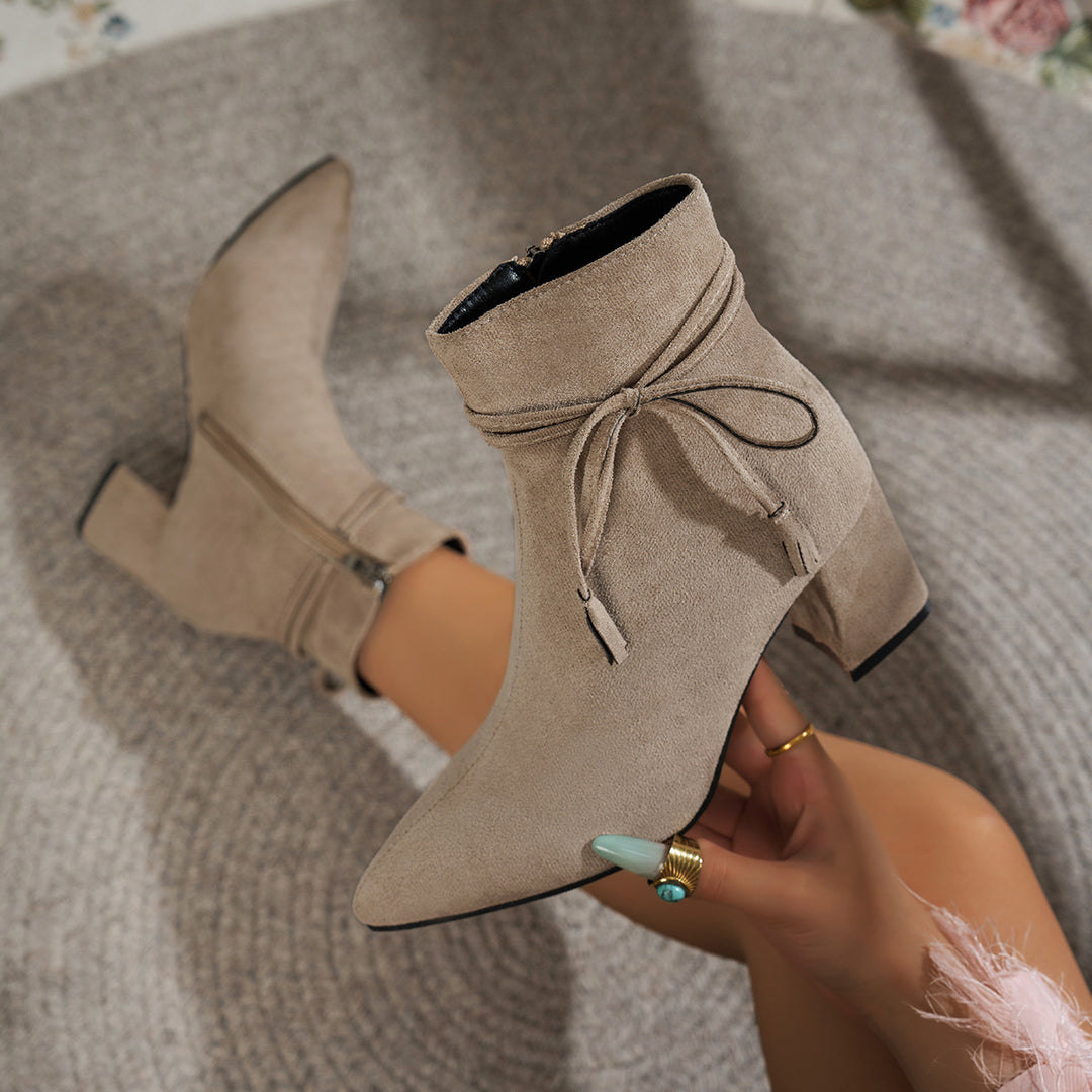 Damen Modische Kurzstiefeletten Drune