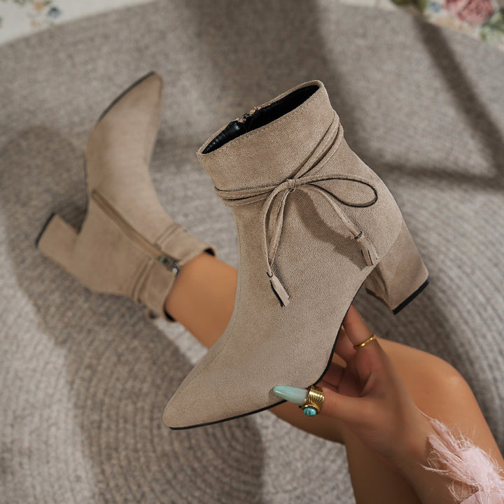 Damen Modische Kurzstiefeletten Drune