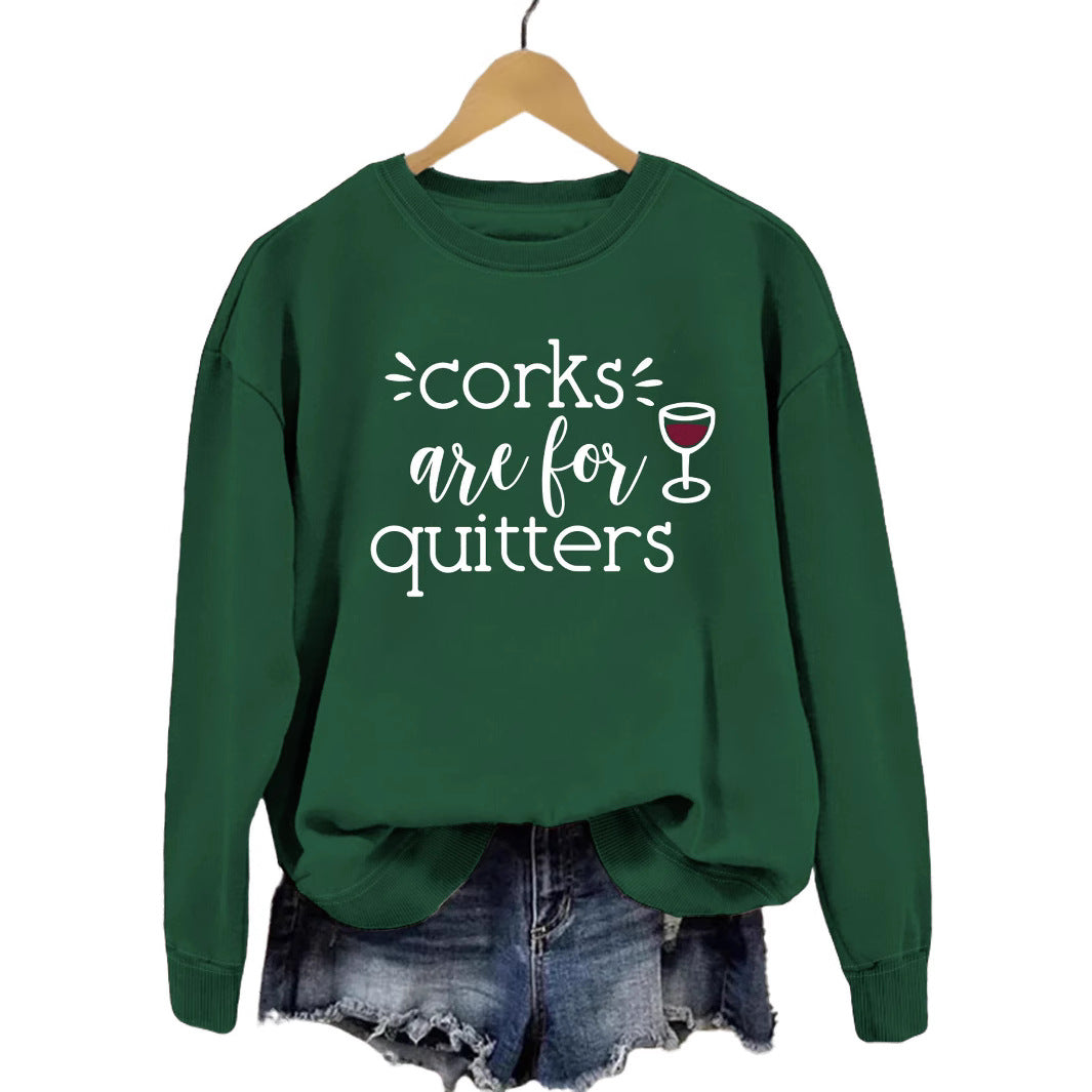 Damen Sweatshirt mit kreativem Spruch und lässigem Schnitt Drune