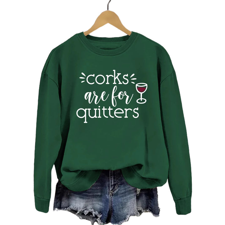 Damen Sweatshirt mit kreativem Spruch und lässigem Schnitt Drune