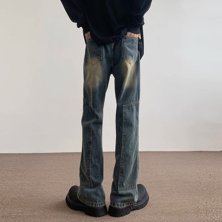 Damenweit geschnittene Jeanshose Drune