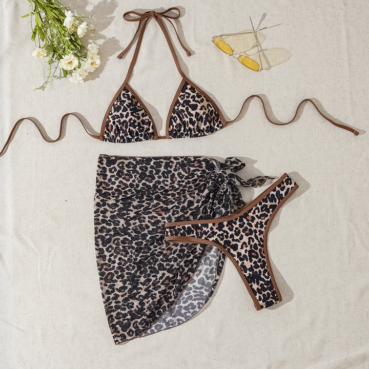 Damen Triangel-Bikini mit Wickelrock Drune