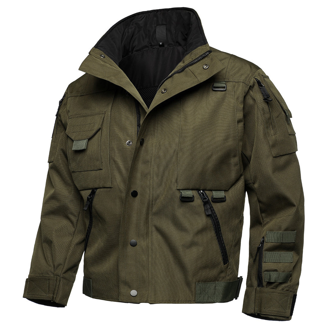 Herren Tactical Field Jacke mit Multi‑Taschen, verstellbaren Bündchen und wasserabweisender Ripstop‑Qualität Drune