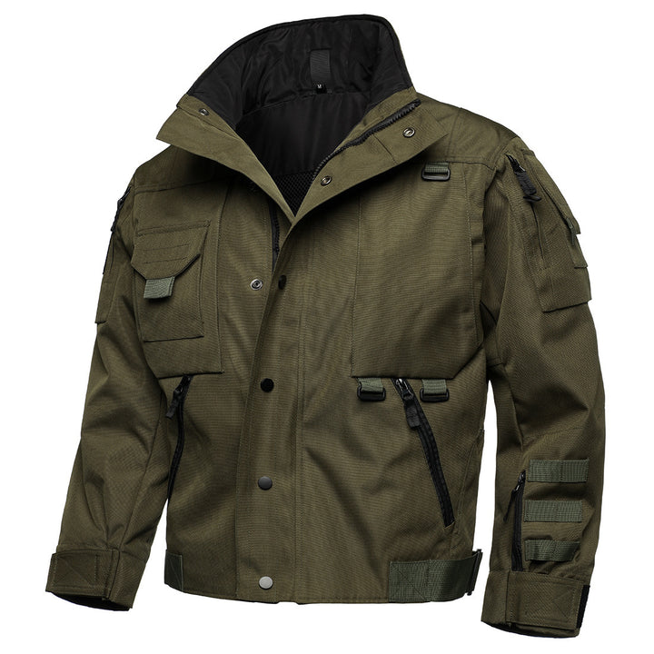 Herren Tactical Field Jacke mit Multi‑Taschen, verstellbaren Bündchen und wasserabweisender Ripstop‑Qualität Drune