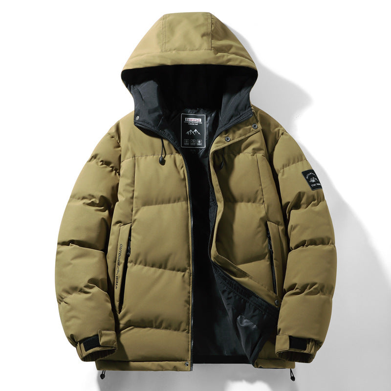 Herren Warmgefütterte Outdoor-Jacke mit Kapuze