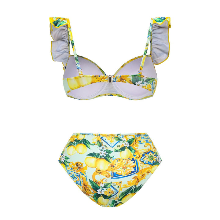 Damen Bikiniset mit elegantem Rüschendesign und maxi Rock Drune
