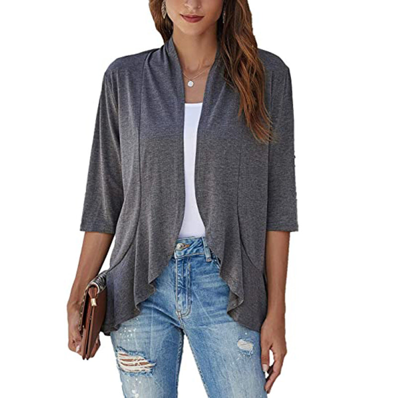 Damen Cardigan mit offenem Frontdesign und praktischen Taschen Drune