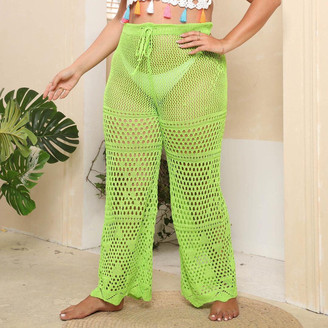 Damen Netzstruktur Strandhose Drune