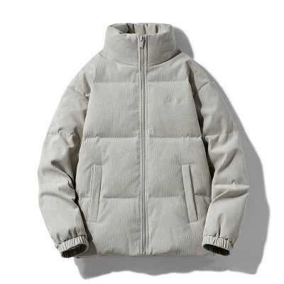 Unisex Cord-Steppjacke mit Stehkragen und Thermoisolierung Drune