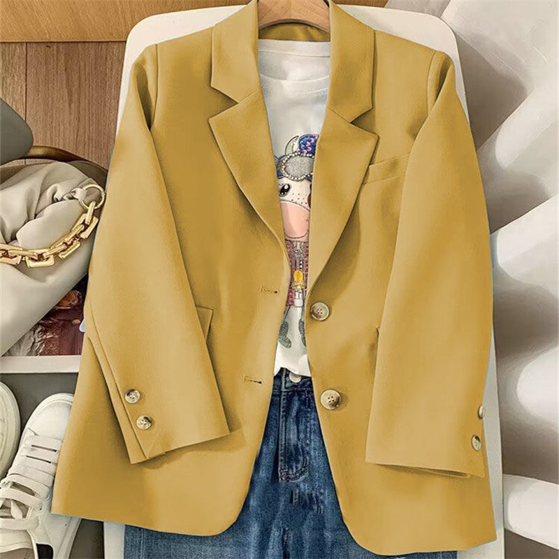 Damen eleganter Blazer mit doppelter Knopfleiste Drune