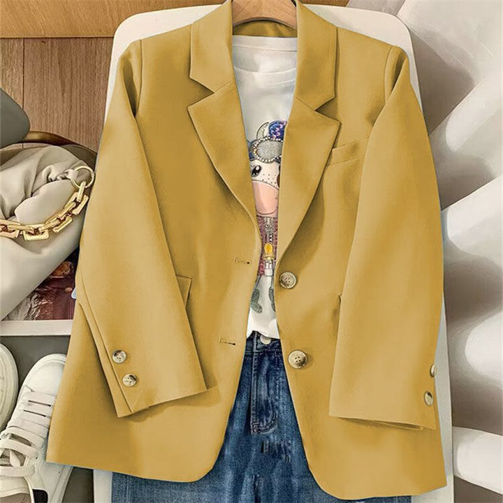 Damen eleganter Blazer mit doppelter Knopfleiste Drune